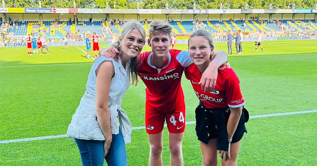 Eredivisiedebuut Dave Kwakman bij AZ NieuwVolendam