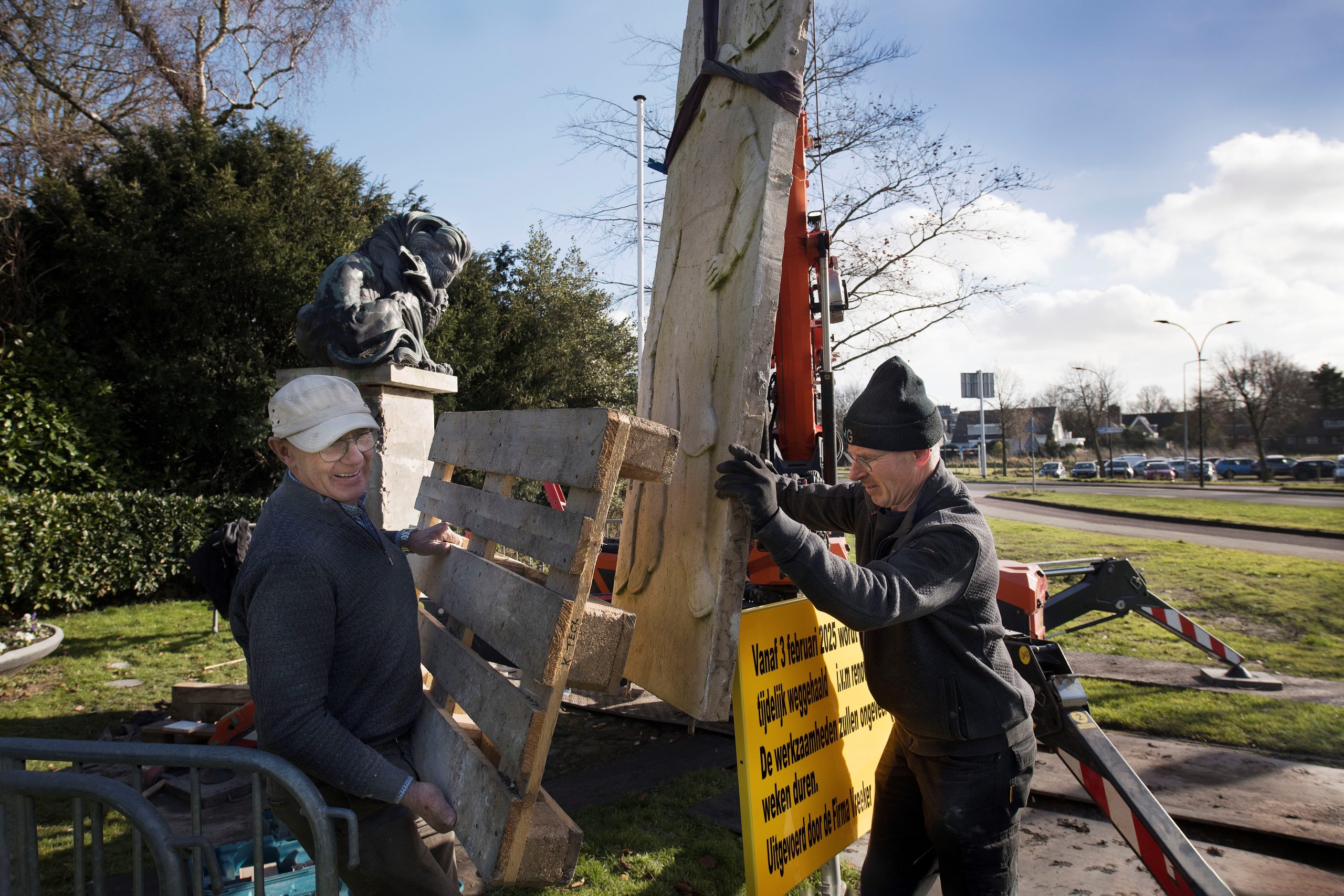 Informatiebordje bij Egbert Snijder monument