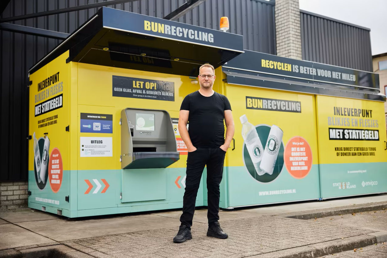 Statiegeldmachine bij Tuincentrum ’t Lokkemientje