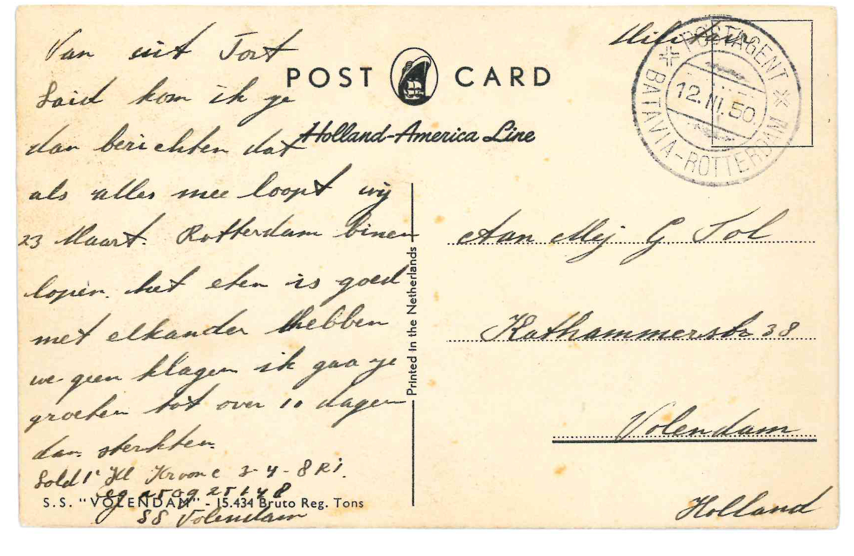 Verhalen boven water na oproep over de SS Volendam