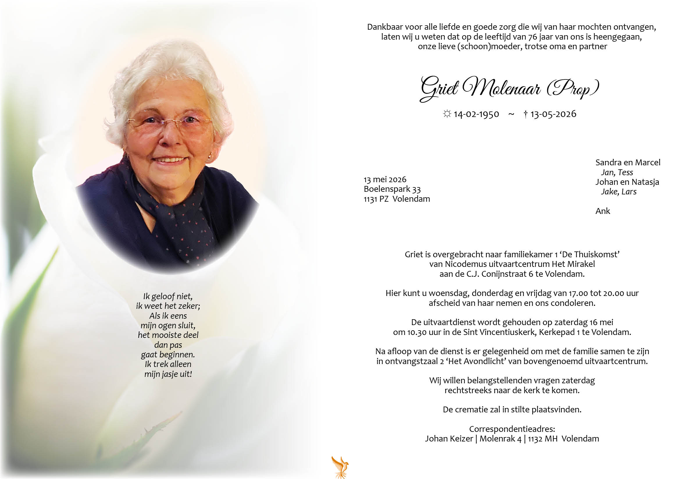 Mevr. G. Molenaar (Prop)