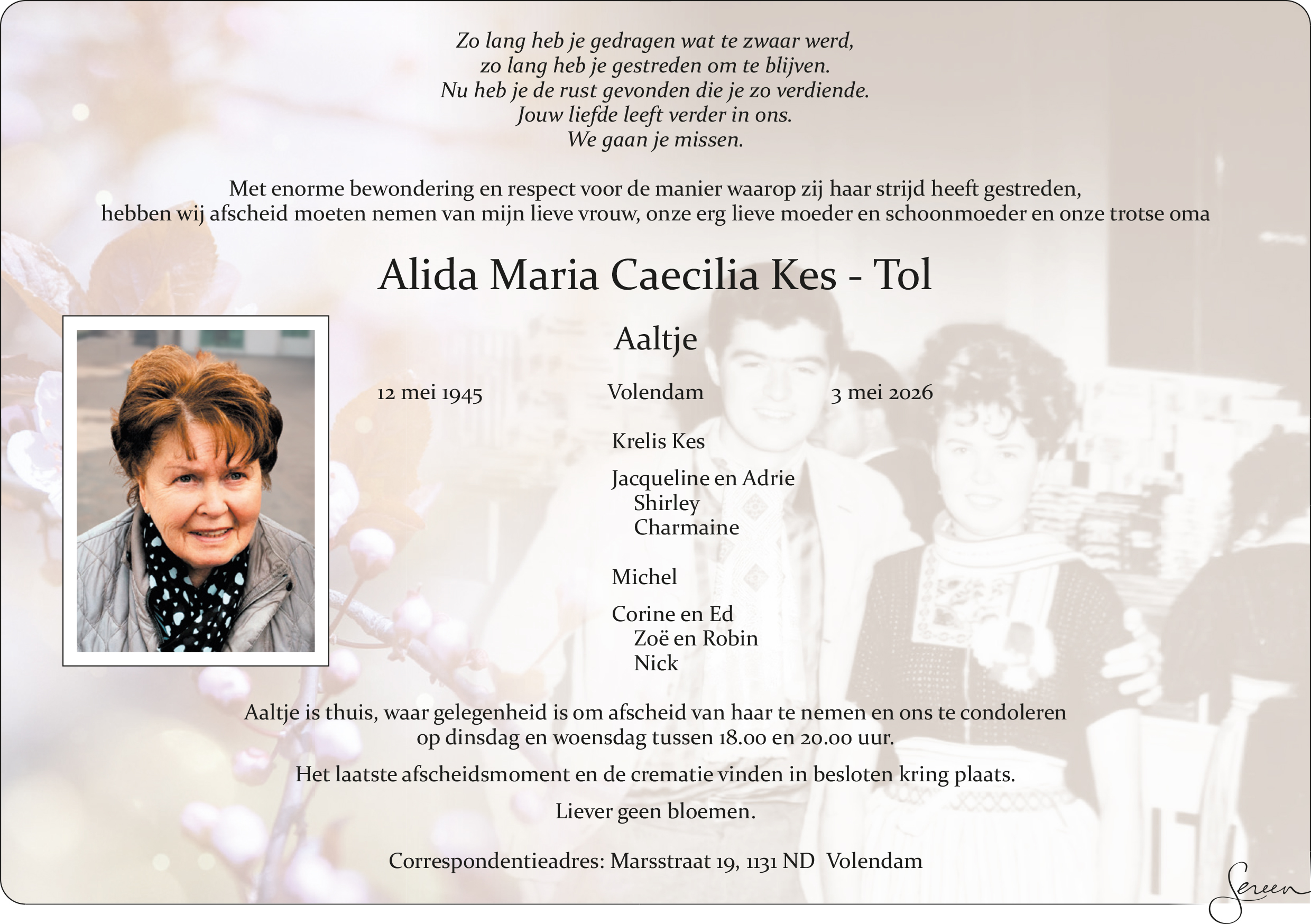 Mevr. A. Kes – Tol