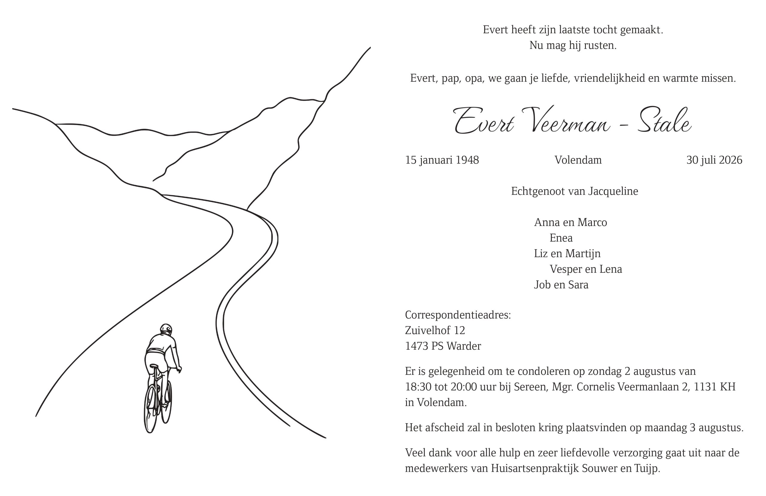 Dhr. E. Veerman – Stale