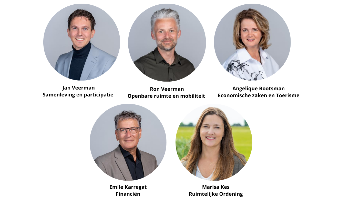 Vier partijen dragen samen vijf kandidaat-wethouders voor